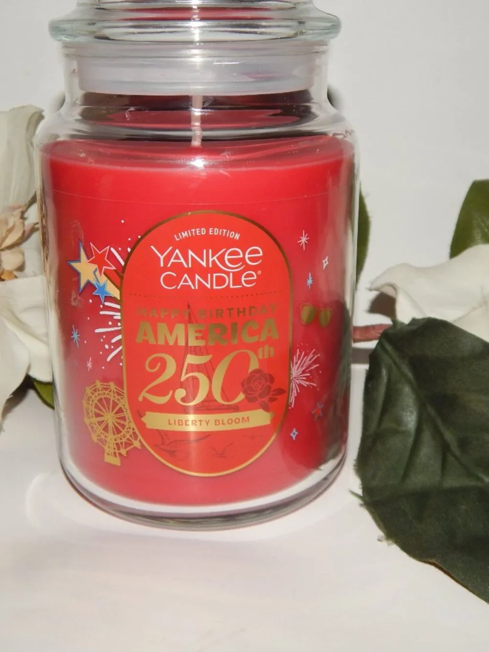 2 Yankee Candle 250 America - 22oz Ea - Liberty Bloom & Star Spangled Blueberry